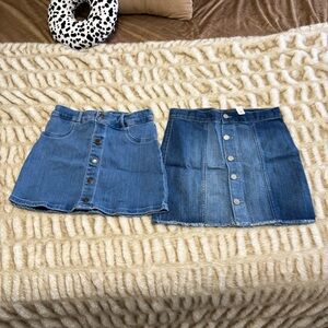 Carter's Denim Button-Front Mini Skirt - Blue